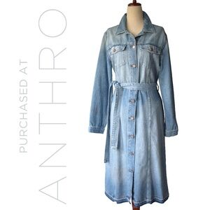 Anthropologie - SANCTUARY Ramsey Long Cotton Denim Jacket/Duster/Dress